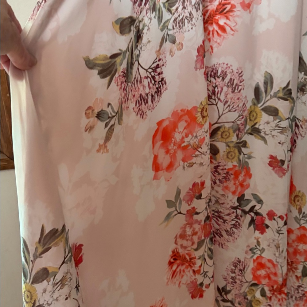 Eliza J Pink, peach and‎ White Floral prom , formal Dress size 12 - Picture 5 of 13
